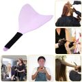 Hairdresser Plastic Face Spray Shield Haircutting Mask Protect Eyes Shield with Handle Hair Spray Mask for Home Barber Salon. 