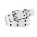 New Star Eye Rivet Belt Goth Style Double Pin Buckle Man/woman Fashion Casual Punk Style Pu Leather Waistband for Jeans Y2K Belt. 