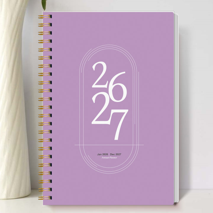 TREES Notebook Promotion 2026-2027 A5 Weekly & Monthly Planner ,Gold ...