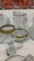 fancy gold plated turkey design water set. 