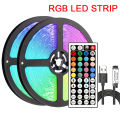 RGB Led Strip Lights with Remote Control Tape Lights Led Wall Room for Home Bedroom Party Decor TV Backlight. 