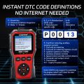 New KW330 KONNWEi Car OBD2 Diagnostic Tool Full Function Fault Code Clear Reader Vehicle Monitoring Sensor Test Car O2 Scan Tool. 