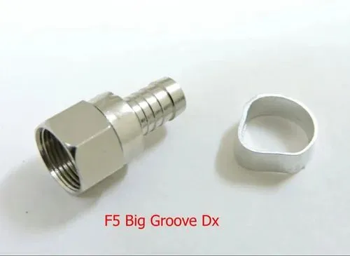 RJ6 Cable Nut Connector Ss For Setup Box, Tv | Tv Cable Nut Big Size ...