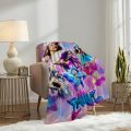 Singer Emilia Mernes Mp3 Blanket Plush Nap Sofa rug for Living Room Warm Office Bedroom Birthday Home Travel Kid Gifts. 