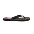 Lotto Men Slipper, Flipflop | Black with Red & White Stripes.