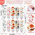 50 pieces Cute Floral Print Expression Rectangular "Thank You for Your Order" Seal Stickers, Paper Gift Item Sealing Labels, Fast Food Takeout Packaging Thank You Stickers, Matte Finish, Single Use.
