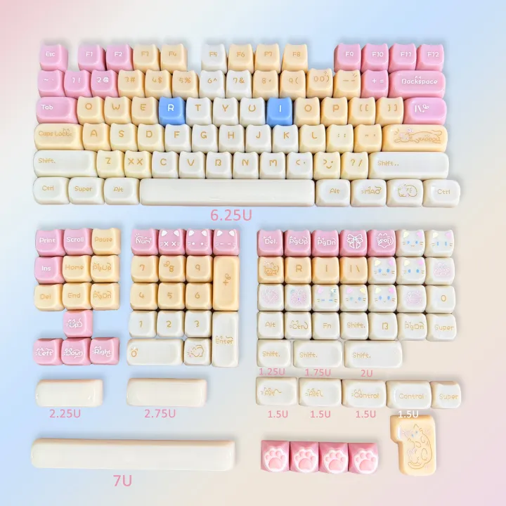 Cute%20Cat%20Ceramic-like%20Texture%20Keycaps%20with%20Cat%20Paw%20Directional%20keys%20PC%20MAO%20Profile%20for%20Mechanical%20Keyboard%2060%2070%2080%2090%20100%20-%20Image%207