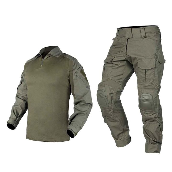 G3 Combat Uniform Shirts Camo Hiking Shirts Hunting Clothes Wear-resisting Men Clothing Camping Cargo Pants Elasticity