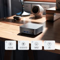 T9 Mini PC Intel Alder Lake N100 Windows 11 Ultra Small Pocket Computer Dual SSD Full Function Type-C 4K 60Hz RGB Output. 