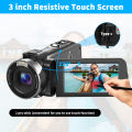 4K Digital Camera 48MP 60FPS Auto Focus 16X Zoom Camcorder New Recording Video Camera Handheld High Definition DV Camera. 