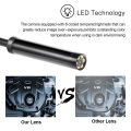 Type C 7.0MM IP67 Waterproof Endoscope Camera LED Adjustable Android Flexible Inspection Borescope Dual Lens Camera For Phone PC.