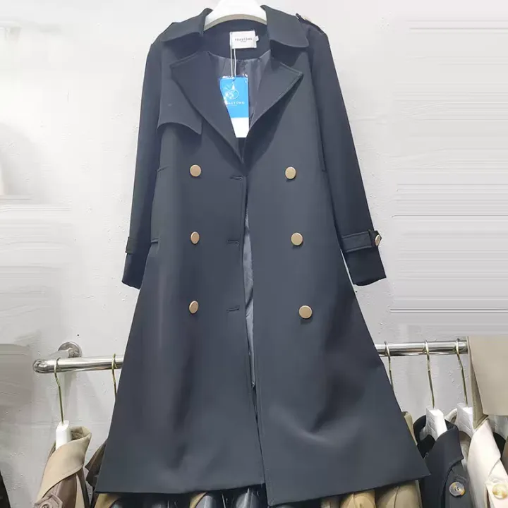 Loose%20Khaki%20Style%20Medium%20Long%20Thin%20Women's%20Trench%20Coat%20Free%20Size%20Casual%20Outerwear%20for%20Spring%20and%20Fall%20-%20Image%203