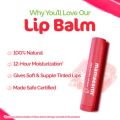 Mamaearth nourishing tinted 100% natural lip balm 4g. 