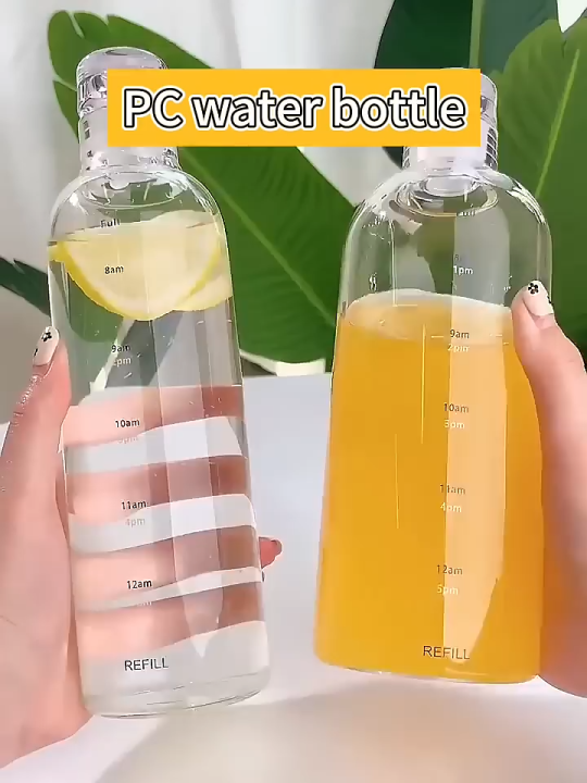 Drinking Water Bottle With Protector Cover for Home, School, Sports, Office & Travel - 1 Liter