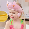 Cute Animal Shape Baby Shower Cap – Soft Adjustable Baby Shampoo Cap, Waterproof Eye Ear Protection, Children's Bath Cap For Kid.