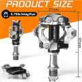 BUCKLOS Mountain Bike Pedals Self-locking MTB Pedal for SHIMANO SPD M8100 M8020 Foot Platform Durable MTB Clip Pedals with Cleat. 