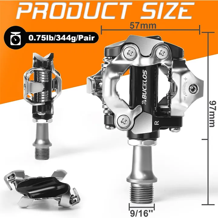 BUCKLOS%20Mountain%20Bike%20Pedals%20Self-locking%20MTB%20Pedal%20for%20SHIMANO%20SPD%20M8100%20M8020%20Foot%20Platform%20Durable%20MTB%20Clip%20Pedals%20with%20Cleat%20-%20Image%204
