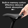 ROCKBROS Bicycle Saddle Comfort Shock Absorption MTB Road High-Carbon Steel Bike Seat Cushion Waterproof Leather Bicycle Seats. 