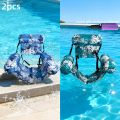 1/2pcs  Inflatable Pool Lounge Chair,PVC Floating Bed for Swimming Pool&Beach-Durable Foldable Water Lounger (Mixed Colors). 