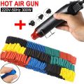 127/328pcs Heat Shrink Tube with 300W Hot Air  2:1 Shrinkable Wire Shrinking Wrap Tubing Cable Connect Cover Protection DIY. 
