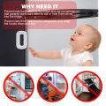 Refrigerator Child Safety Lock Anti-Pinch Hand Cabinet Door Lock Multi-Function Lock Baby Anti-Pinch Drill Free.