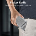 150RG Radio Portable AM/FM Radio, Small Pocket Radio with Speaker, Headphone Jack, USB Charging Cable for Indoor and Outdoor.