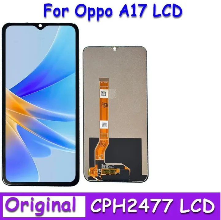 Oppo A17 Display Oppo CPH2477 Display Screen Replacement, for Oppo A17 Lcd Display Digital Touch Screen Assembly