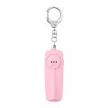Lighter And Thinner Female Portable Alarm With Keychain, 130dB Volume, Electronic Whistle, Backpack Pendant, LED Lighting.