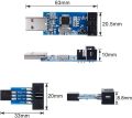 10 Pin to Standard 6 Pin Adapter Board + USBASP USBISP AVR Programmer USB ATMEGA8 ATMEGA128 ATtiny/CAN/PWM For Arduino. 