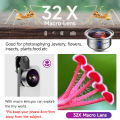 MARTVSEN Phone HD Master Macro Lens Pro for iPhone 15/14/13/12/11/8/7/X/XR   , 17mm Thread Mount/Metal Body. 