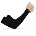 A Pair of Four Colors UV Protection Arm Cooling Sleeves for Outdoor Activities - Stay Cool and Protected from Harmful Sun Rays. 