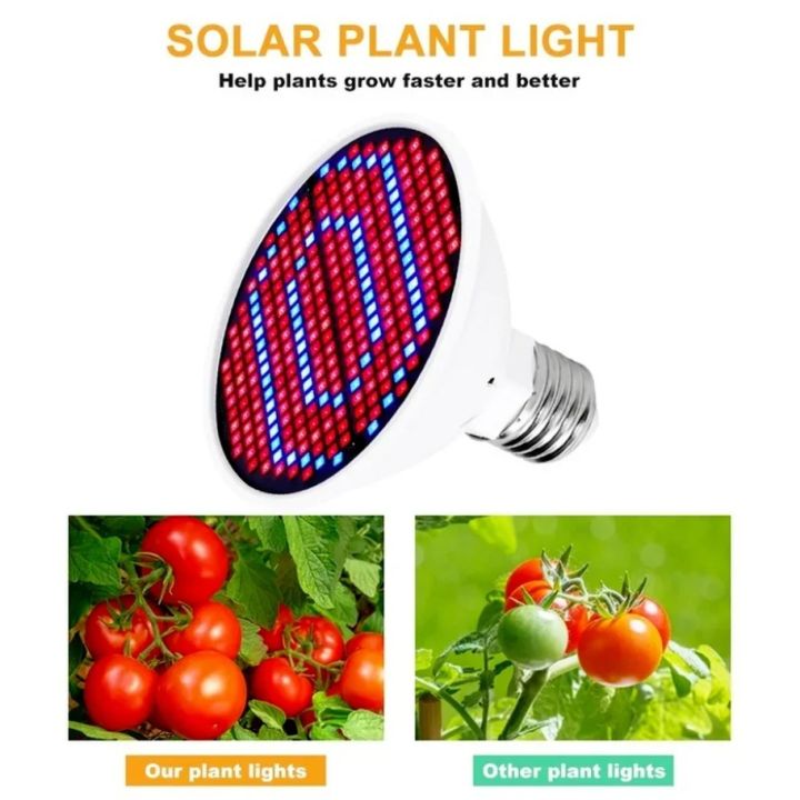 Phyto Lamp Full Spectrum 2835 LED Grow Light AC 220V E27 Plant Lamp For ...