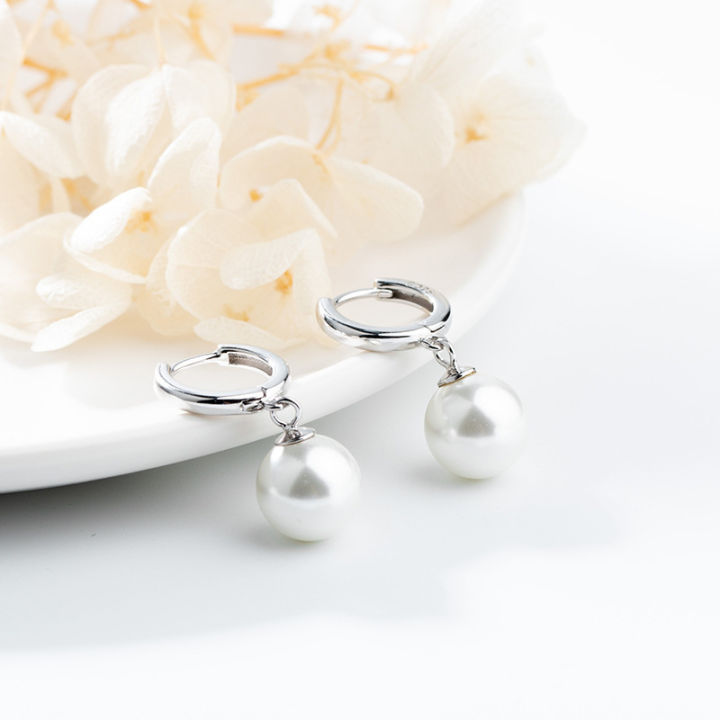 Fashion%20Earring%20925%20Sterling%20Silver%20Color%20Fine%20Jewelry%20White%20Pearl%20Hoop%20Earrings%20for%20Women%20Wedding%20Gift%20-%20Image%202