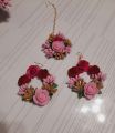গায়ে হলুদের গহনা/artificial flower ornaments. Colour customize.
