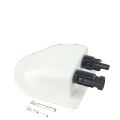 Caravan Solar Panel Wire Cable Double Hole Entry Gland Sealing Box Curved Cable Connector Waterproof For RV Motorhome Boats. 