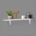 Shelf Bracket - 6" x 8", White, 2pcs. 