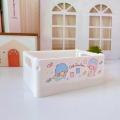 Sanrio Desk Organizer Hello Kitty Basket Chibawa Storage Box Foldable Stackable Cosmetic Organizer Girl's Desktop Storage Box. 