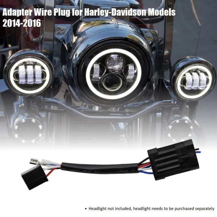 7"%20/%205.75"%20H4%20LED%20Headlight%20Wire%20Harness%20Adapte%20For%20Harley%20Touring%20Trike%20Road%20King%20FLHR%20FLHTP%20FLHX%202014%202015%20Headlamp%20Wire%20Plug%20-%20Image%206
