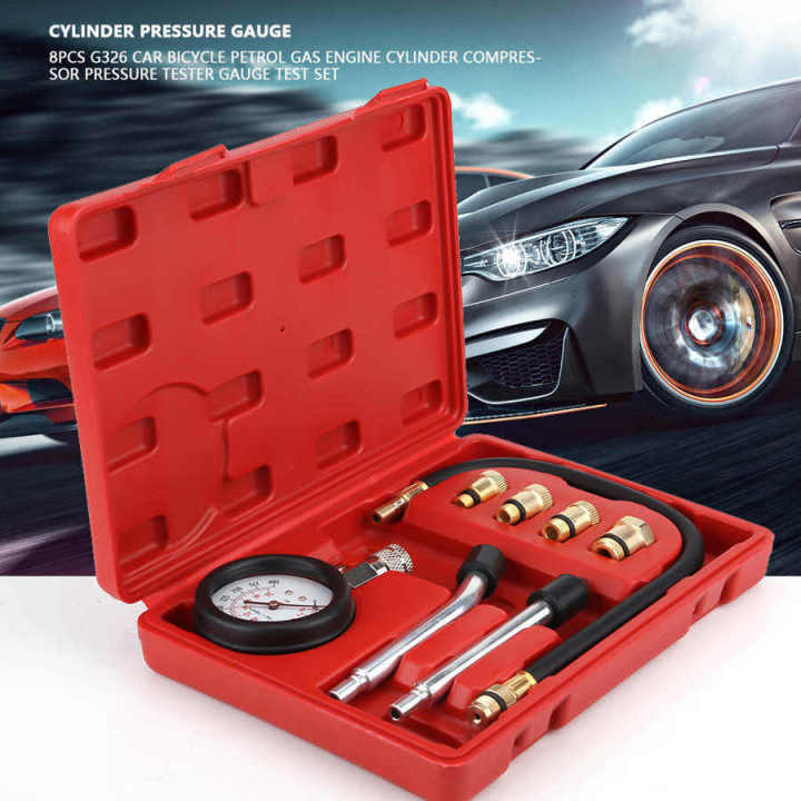 Car pressure gauge oil pressure testing equipment gasoline pressure testing equipment, diesel engine compression gauge kit
