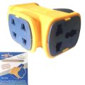 Just Extension board - Electric extension board (809) with 4 sockets - 4 Sockets Power Extension Board Good Materials Plastic And Metal - Just board no cable. 