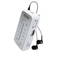 Portable FM Stereo Radio Receiver with Sound Effects FM76-108MHz Ultra Slim Powered by 2*AAA Battery. 