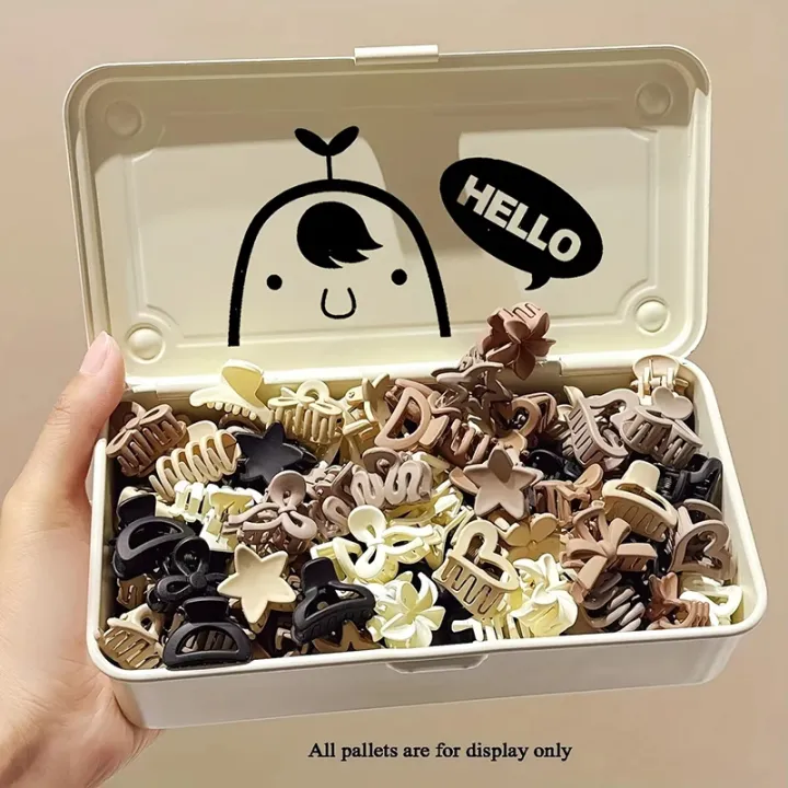10/20/30pcs%20Beige%20Mixed%20Pack%20Small%20Clips%20Cute%20Girl%20Accessories%20Perfect%20For%20Daily%20Use%20Special%20Occasions%20Or%20Travel%20%202025%20New%20-%20Image%204