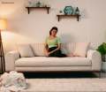 Lorenz 3 Seater Lounger Sofa With Tilt Adjust Headrest. 