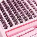 DIY Lash Extension Kit Lash Clusters With Bond Cluster Lashes Wispy D Curling False Eyelash Clusters With Tweezers. 
