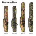 1.3m/1.5m 2-layer foldable large belly sea fishing bag, double shoulder fishing rod bag, outdoor storage tool kit for fishing.