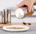 Stainless Steel Salt Pepper Shaker Spice Seasoning Jar Condiment Bottle Toothpick Box with 3 Variety Holes 180ml. 