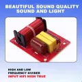 Speaker Frequency Divider Stereo Crossover WEAH-234 80W 2 Way Speaker Frequency Divider Audio Treble Bass Filter. 
