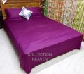 Premium Quality Solid Colour Bedsheet king size (8feet/7.5feet) with 2 pillows cover for Home decorations.