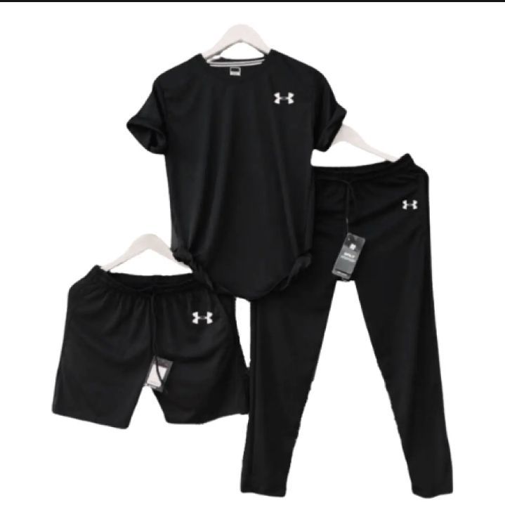 FASHIONABLE ( STRONG UNDER ARMOUR PRINTED BLACK TRACKSUIT+ NIKKAR FOR BOYS AND MEN