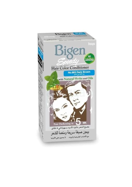 Bigen Hair Color Conditioner Dark Brown 883
80g